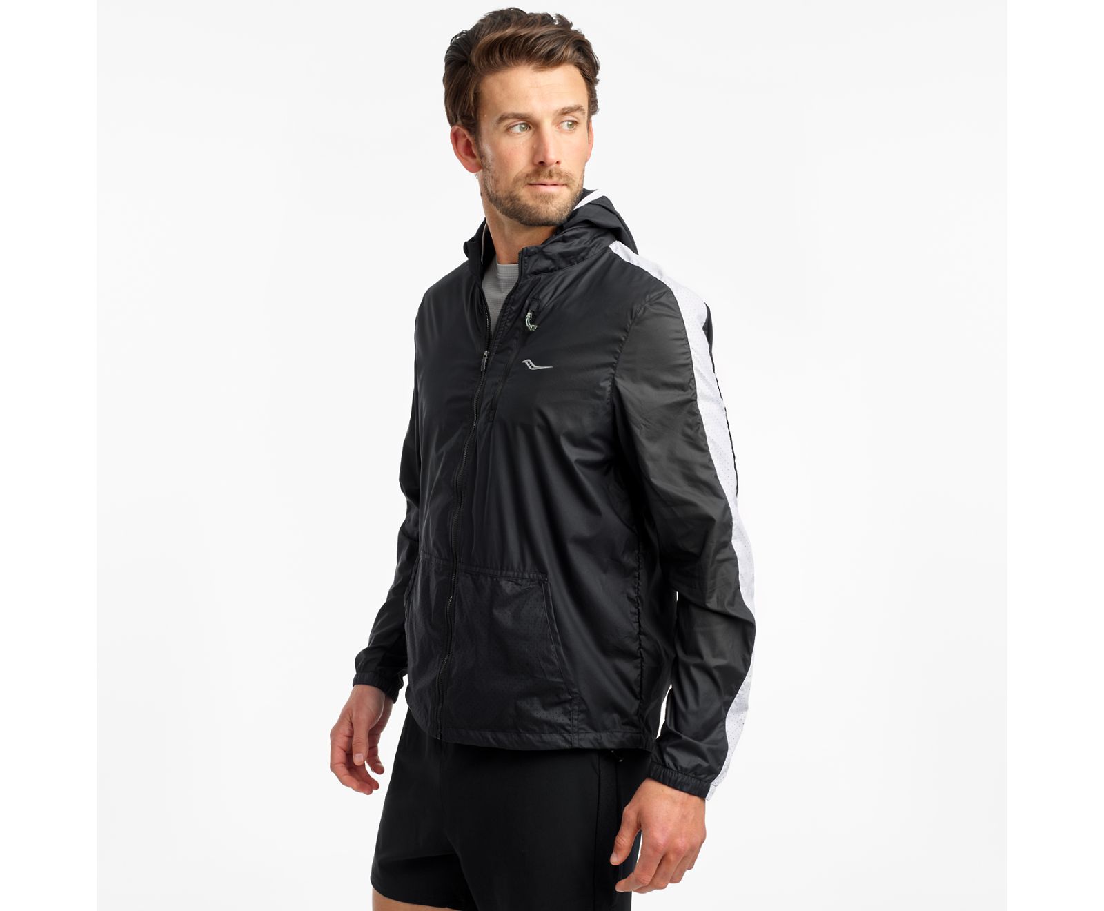 Saucony Packaway Men\'s Jackets Black | Canada 616KORI